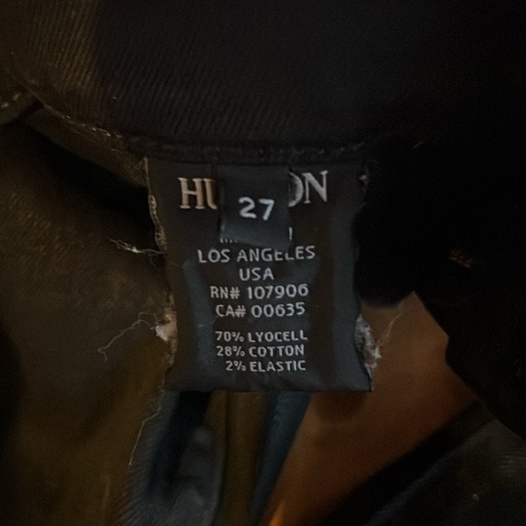 Hudson black skinny jeans size 27. In good condition. Gently worn. - Picture 5 of 5